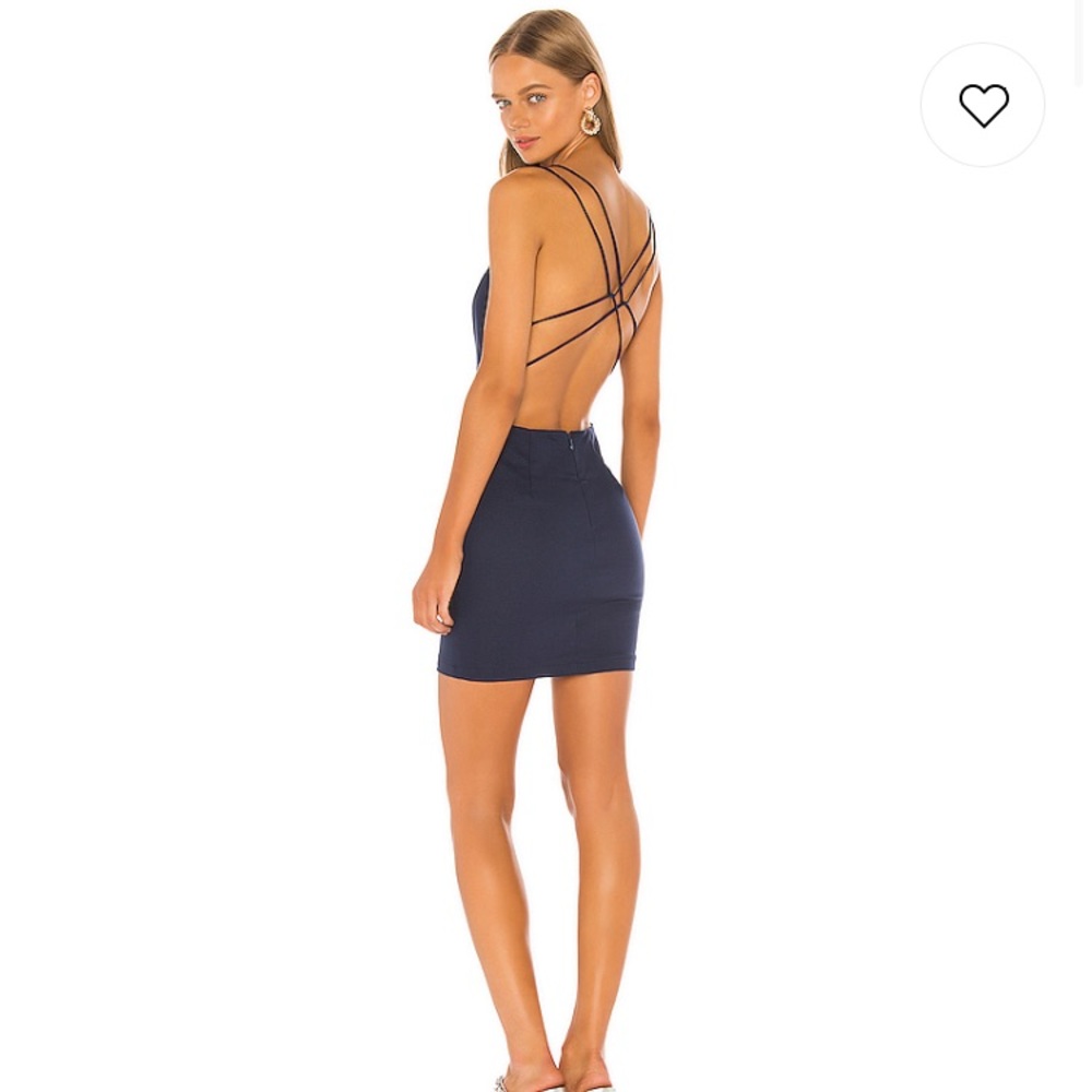 Grecia Strappy Back Dress in Navy
superdown